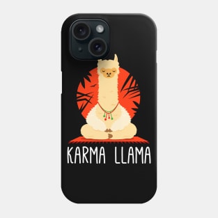 Karma Llama - Funny Yoga Llama Meditating Phone Case