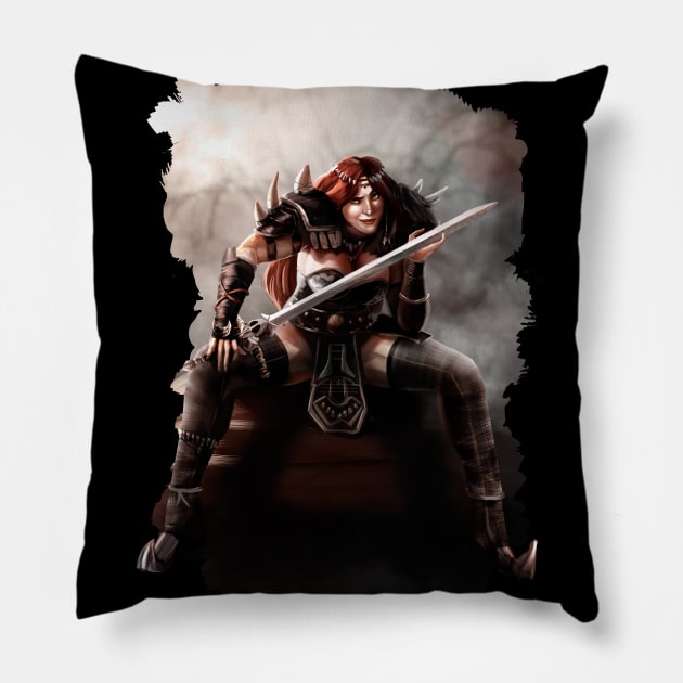 Barbarian 2 Pillow by raulovsky