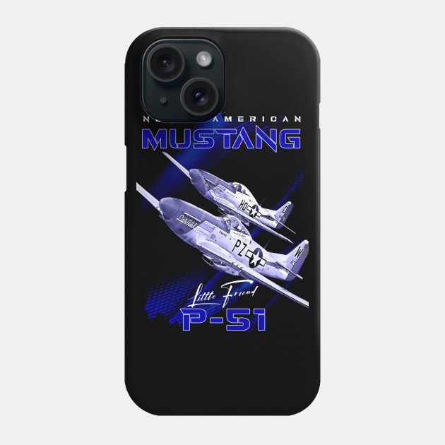 Mustang P51 Fighter Aircraft Phone Case by aeroloversclothing