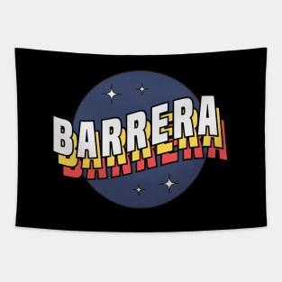 Barrera - Colorful Layered Retro Letters Tapestry