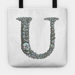 Skull Alphabet U Tote