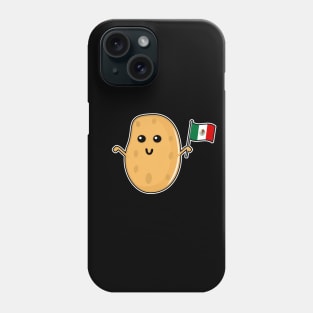 Potato With A Mexican Flag Phone Case