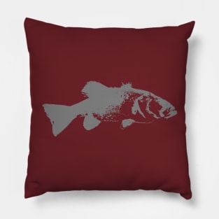 Bass design gray Pillow