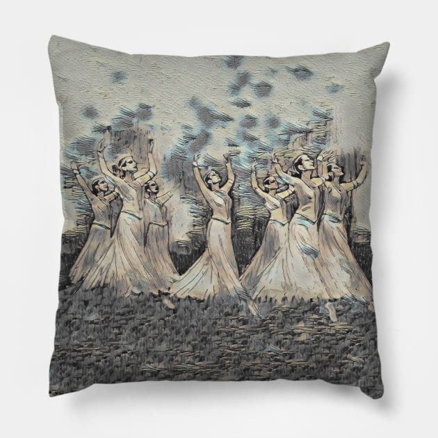 Armenian Dancers Classic Pillow by doniainart