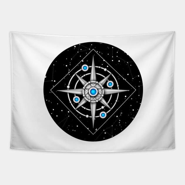 Endless Texture of Cosmic Universe with Ice Crystal Mechanical Stars Tapestry by lissantee