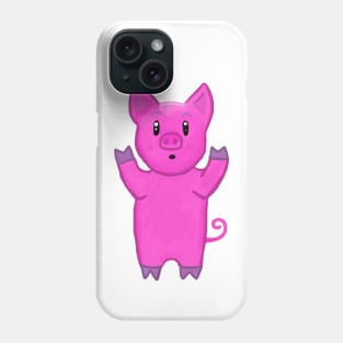 Shocking Pink Pig Phone Case