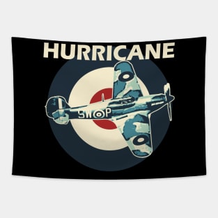 Hawker Hurricane Aircraft Airplane Aeroplane RAF Plane UK Roundel Retro Tapestry