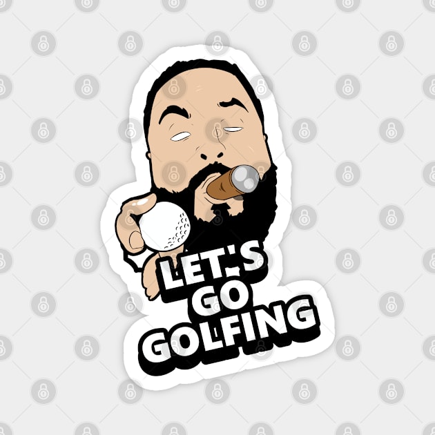 Let's go golfing - high quality Magnet by Linys