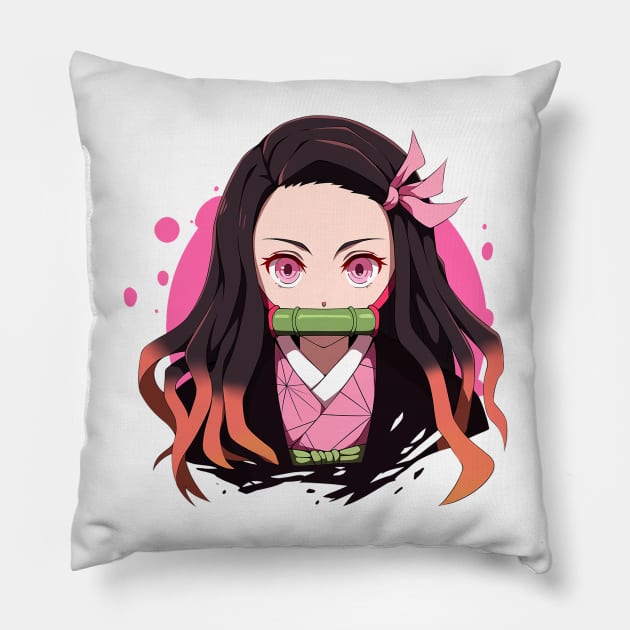 nezuko Pillow by skatermoment