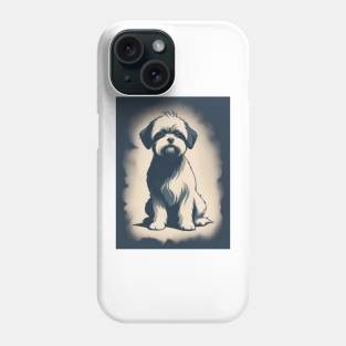 Maltese Dog 3 - Japanese Old Vintage Phone Case