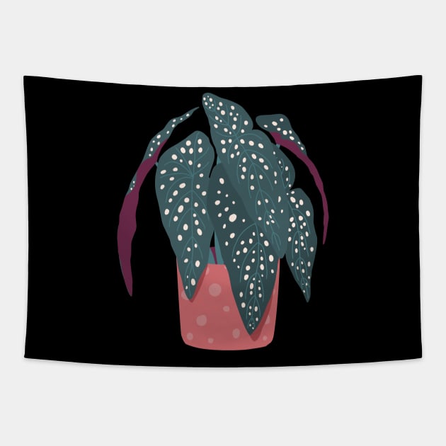 Begonia Maculata - Polka Dot Plant Tapestry by The3rdMeow