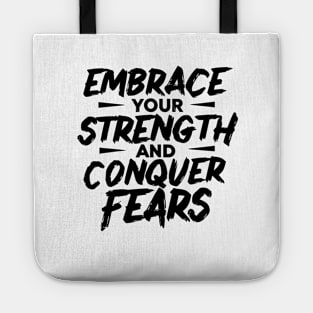 Motivational Quote Strength Tote