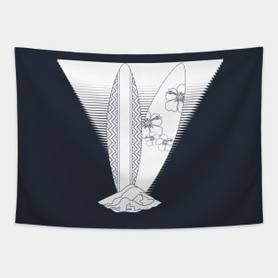 Summer waves Tapestry