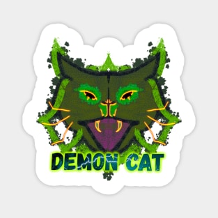 demon cat Magnet