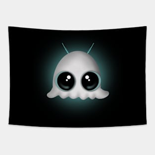 Cute Little Big Eyed Ghost Moth Tapestry