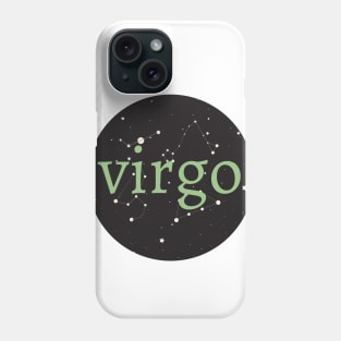 Virgo Zodiac Sign Star Circle Phone Case