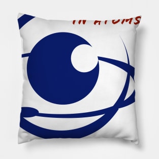 Don't believe in atoms, they make up everything! Pillow