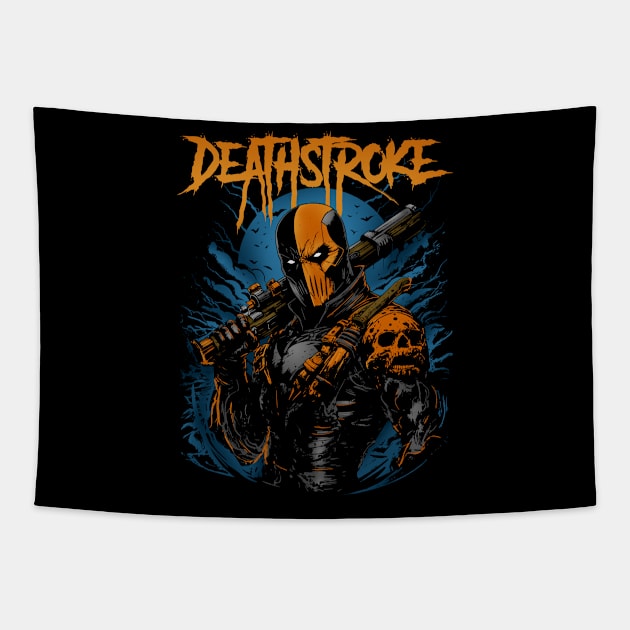 Dynamic Deathstroke Ready for Battle Tapestry by alluslang