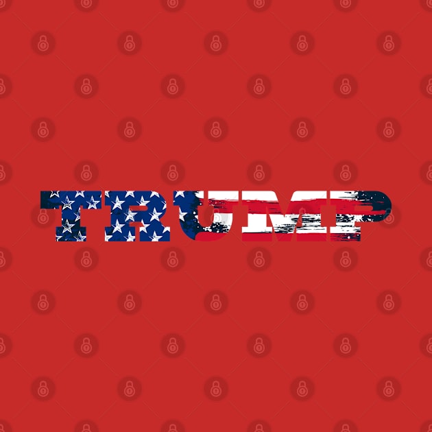 Trump American flag design by GreenGuyTeesStore