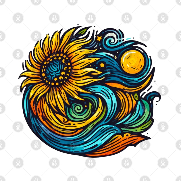 Sunflowers of the Cosmos by Star Fragment Designs