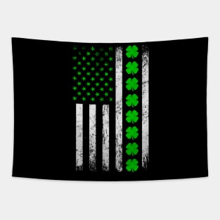 St. Patrick's Day Shamrock Irish American flag | USA gift Tapestry