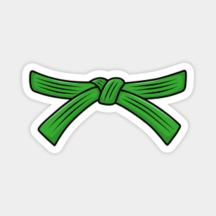 Judo belt green belt Judo 3th Kyu Obi, Jiu-Jitsu, Aikido Magnet