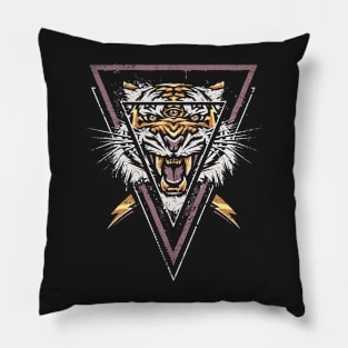 Thee-eyed Tiger Pillow