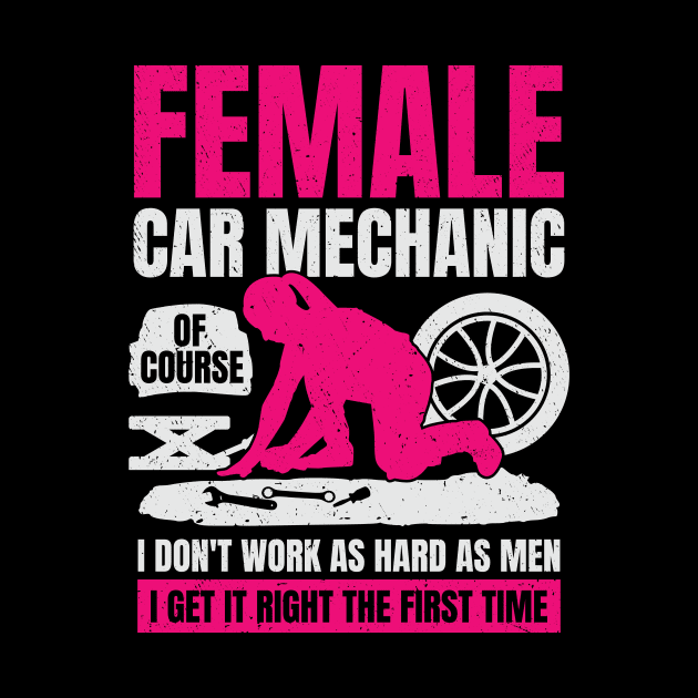 Female Automotive Car Mechanic Girl Gift by Dolde08