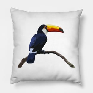 Toucan Digital Painting Pillow