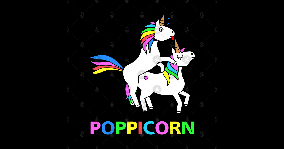 Poppicorn Funny Unicorns T Idea Love Sex Unicorn Lover T Tapestry Teepublic 