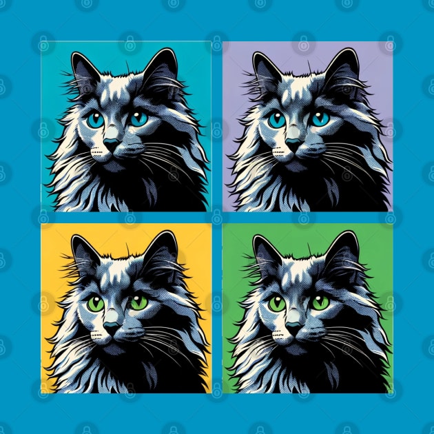 Russian Blue Pop Art - Cat Lovers by PawPopArt