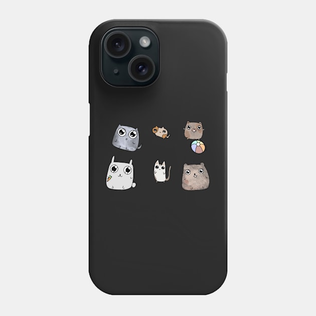 Cute animal bundle Phone Case by AikoAthena