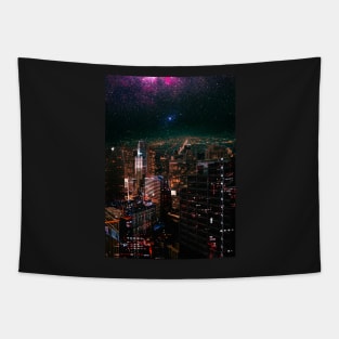 Night Light City Tapestry