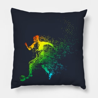 Soccer Player Particles Pillow