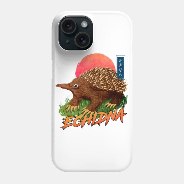 Echidna - white Phone Case by Thor Reyes