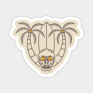 Aloha Summer Skull 2 Magnet