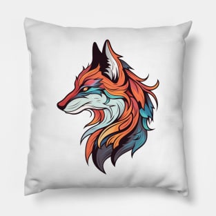 Neo Traditional Fox Pillow