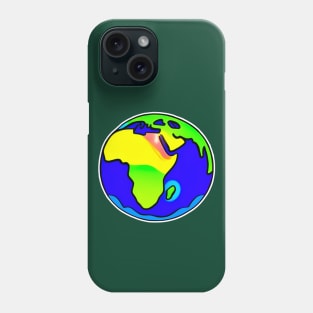 Vibrant 70s Style Planet Earth (MD23ERD004c) Phone Case