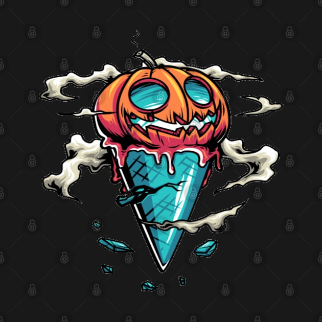 Halloween ice cream pumpkin by StoreMoustafa