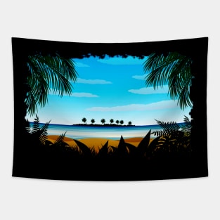 Perfect Tropical Vibes - Tropical Summer Design Tapestry