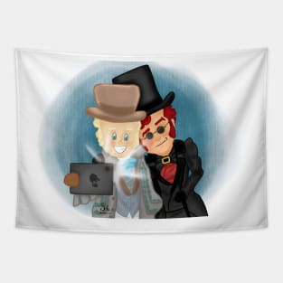 Victorian Crowley and Aziraphale Tapestry