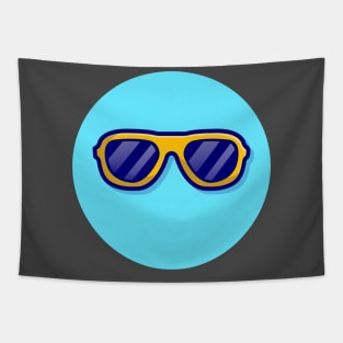 Glasses Cartoon Vector Icon Illustration Tapestry