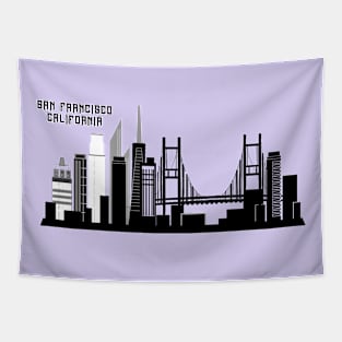 San francisco California skyline Tapestry