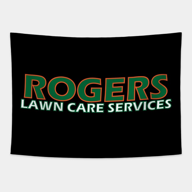 Rogers Lawn Care (Orange) Tapestry by RogersLawnCare