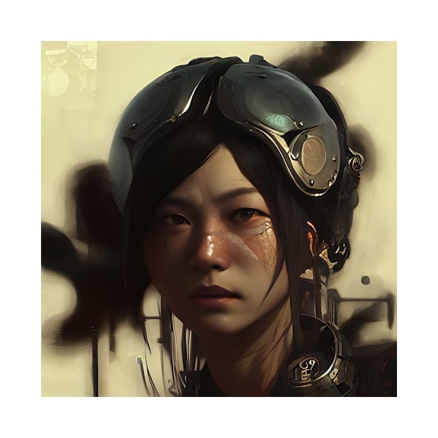 Scifi female pilot by Blowfish