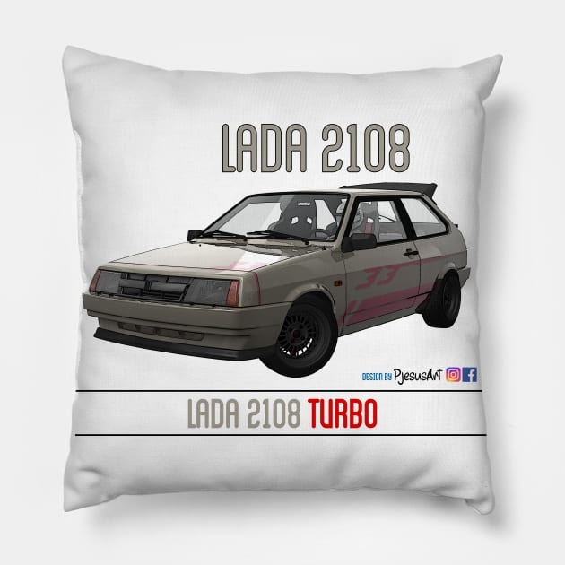 Lada 2108 Turbo FOX Pillow by PjesusArt