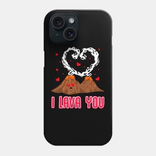 Funny I Lava You Volcano Valentine's Day Pun Phone Case