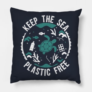 Keep the sea plastic free Pillow