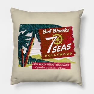 Bob Brooks 7 Seas of Hollywood Pillow