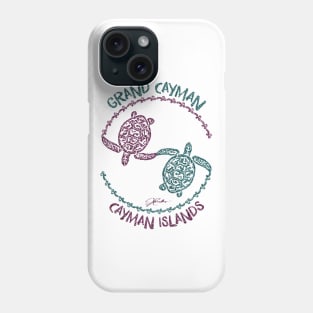 Grand Cayman, Cayman Islands, Whirling Sea Turtles Phone Case